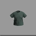 Light Green Short Sleeve T Shirt With Round Neck Casual Comfortable Design