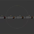 Four Vintage Rifles With Wooden Stocks Different Patterns And Metal Parts Arranged