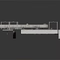 Industrial Equipment Design Featuring Metal Framework Pipes Platforms and Mechanical Components