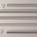 Assorted Gypsum Cornice Designs Featuring Ornamental Patterns and Leaf Details