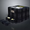 Dry Battery Storage Case With Removable Compartment And Safety Cover Design 3d model