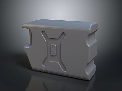 Gray Plastic Household Item With Structural Design And Practical Features For Daily Use 3d model