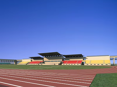 Modern grandstand 3d model