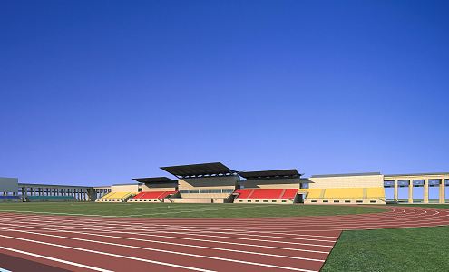 Modern grandstand 3d model