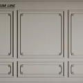 Gypsum Line Decorative Wall Panel Design With Intricate Patterns For Interior 3d model
