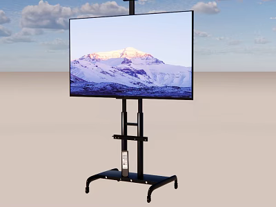 Large Computer Monitor With Adjustable Stand And High Definition Display Screen 3d model