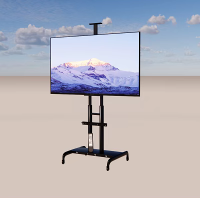 Modern display smart big screen smart blackboard mobile blackboard 3d model