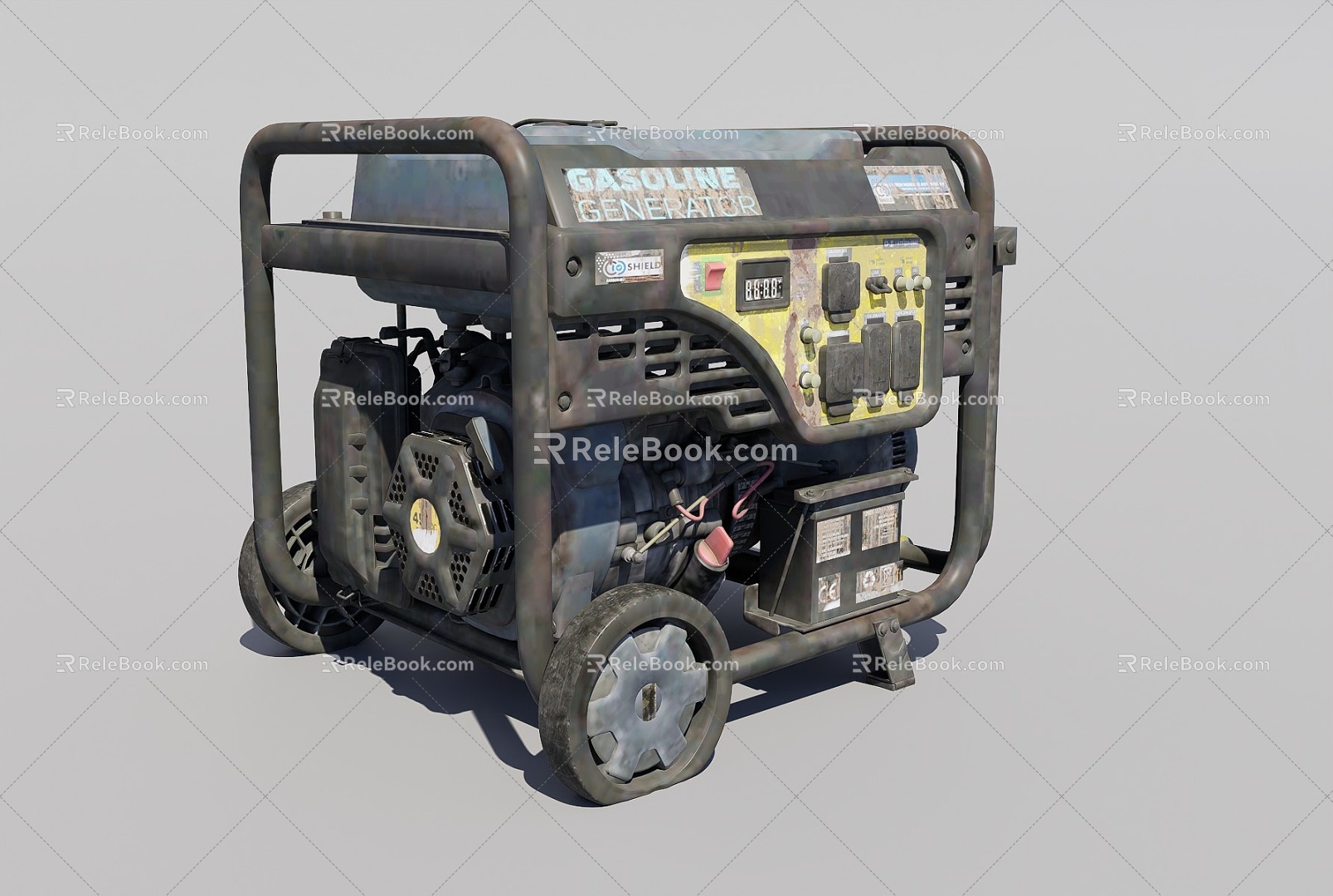 Old gasoline generator 3d model