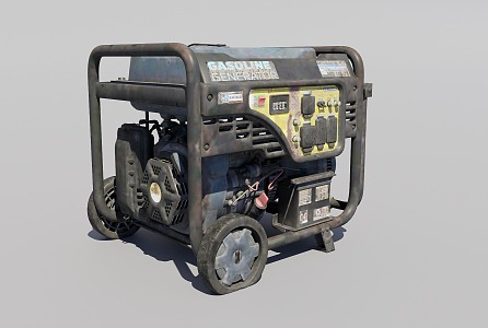 Old gasoline generator 3d model