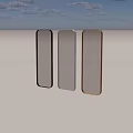 Mirror Square Mirror Decorative Mirror European Mirror Shop Mirror 3d model