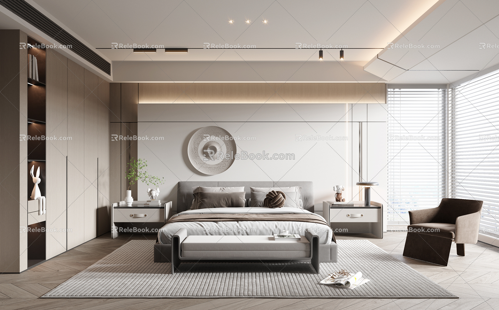 Modern Bedroom 3d model