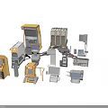 Various Industrial Mechanical Components With Different Shapes And Metal Materials