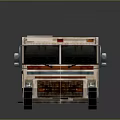 Vintage EAGLE Recreational Vehicle with Striped Exterior Design and Multiple Windows Classic Retro Style