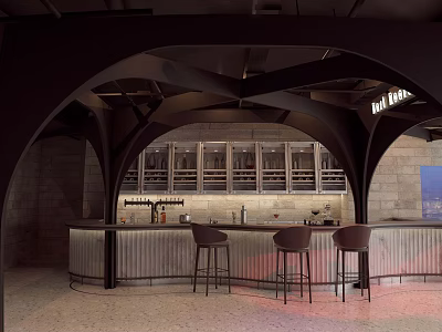 INDUSTRIAL LOFT BAR 3d model