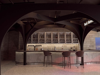 INDUSTRIAL LOFT BAR 3d model