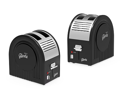 Gefu Black And Silver Toasters Modern Kitchen Appliances With Stylish Design 3d model