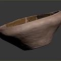 Handcrafted Pink Ceramic Bowl With Metallic Accent As Decorative Household Item