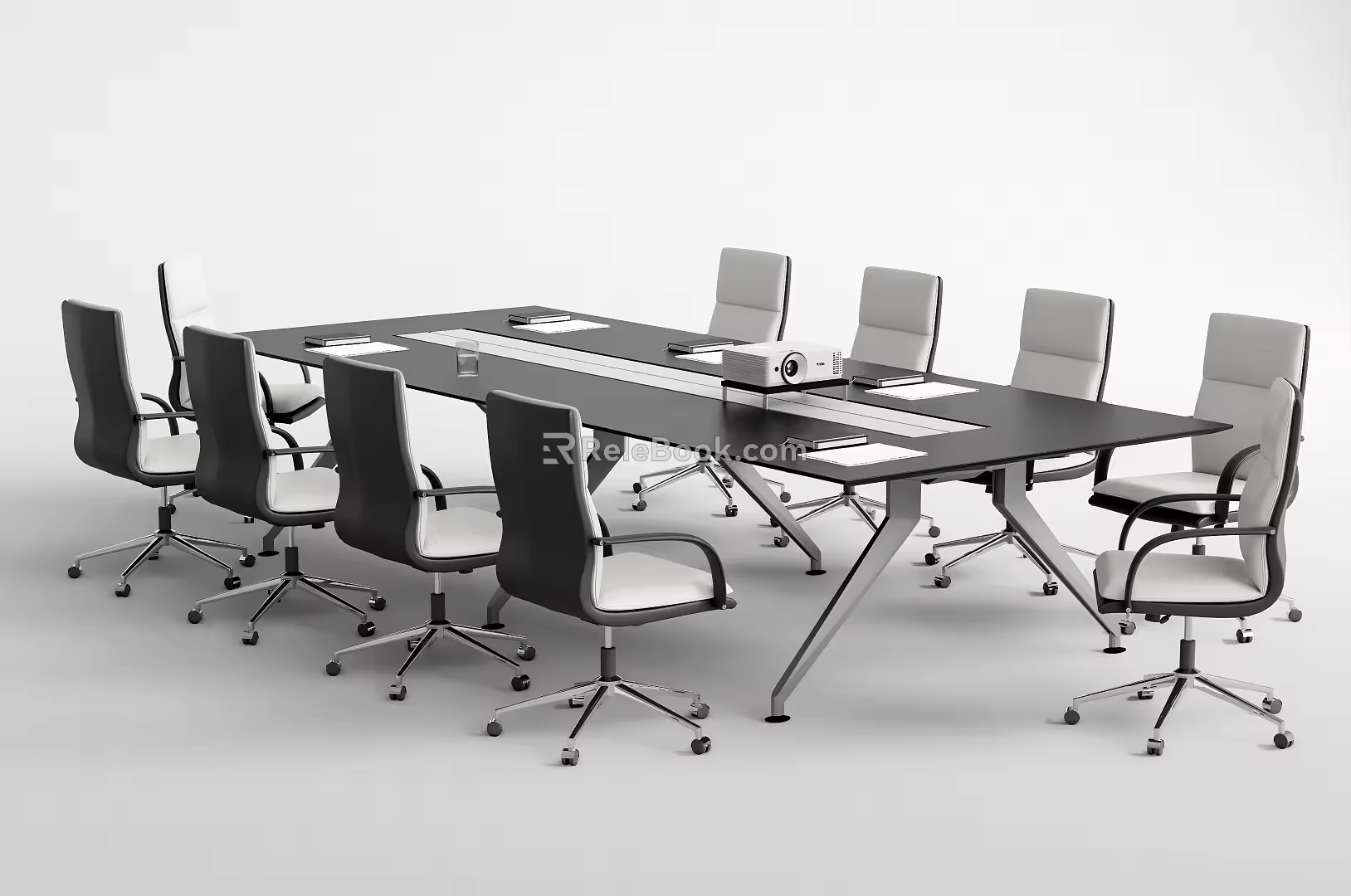 Modern Conference Tables and Chairs 3d model