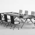 Modern Conference Tables and Chairs 3d model