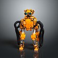 Industrial Robot Single Wheel Robot Double Wheel Robot Robot Robot Assistant Small Robot 3d model