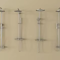 Different Styles Stainless Steel Shower Systems With Wall Mounted Design And Chrome Finish