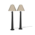 West Elm Floor Lamp Fabric Floor Lamp Decorative Floor Lamp 3d model