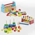 Toy building blocks 3d model