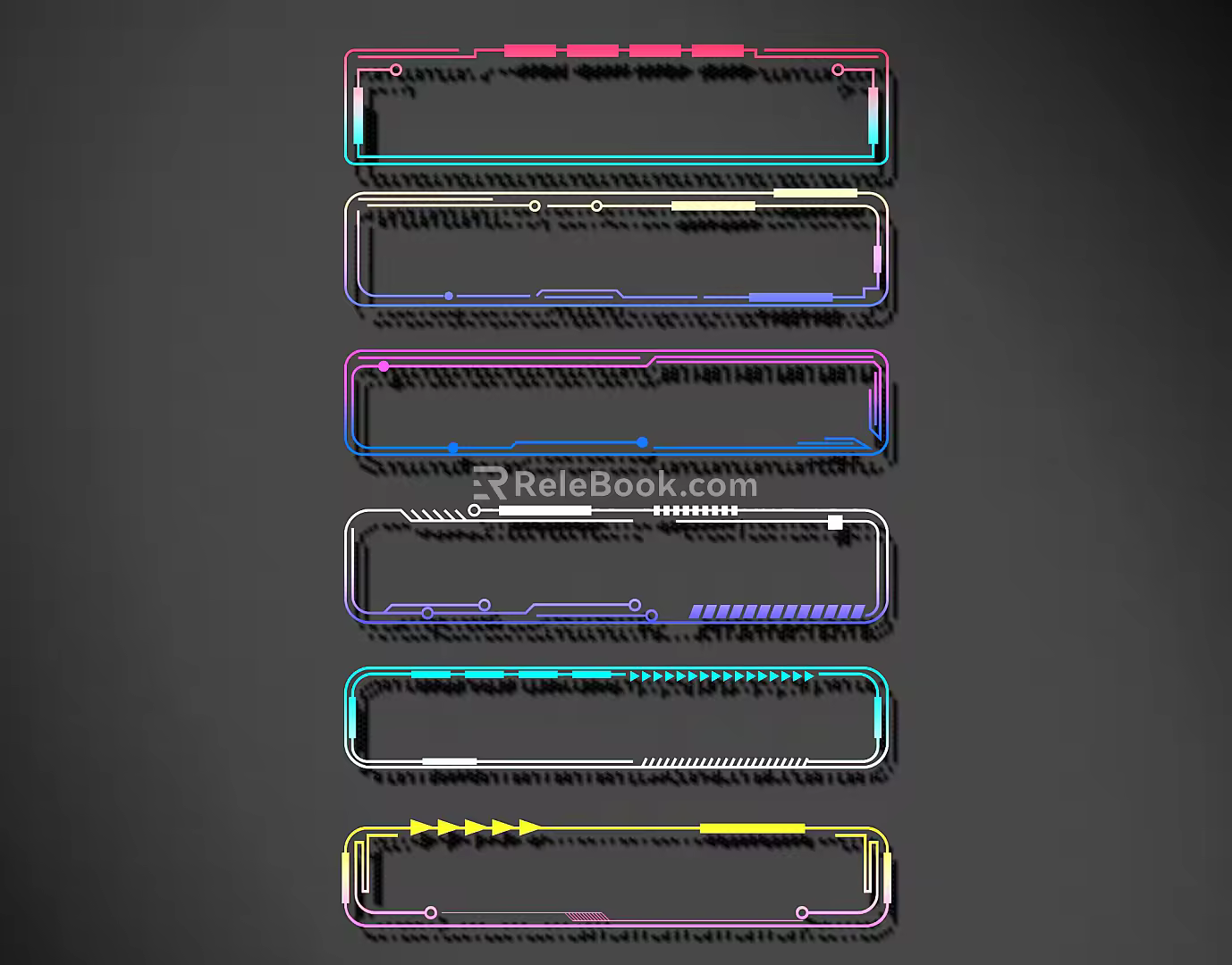 Modern science and technology lines science and technology lines modeling culture wall 3d model