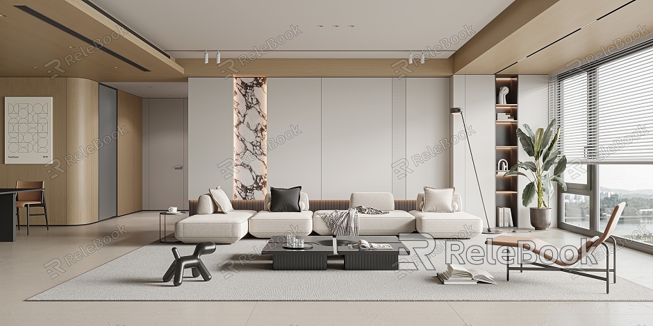 Modern Living Room Minimalist Living Room model