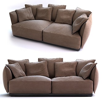 Double sofa 3d model