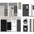 Modern Refrigerators and Freezers With Various Styles And Kitchen Appliance Designs