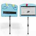 Operator teaching pendant controller tablet computer industrial equipment industrial computer display 3d model
