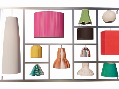 Wall lamp parecchi illusion 3d model