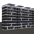 Modern Multi Storey Residential Building With Balconies And Contemporary Exterior Design