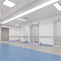Clean Modern Hospital Outpatient Ward With Medical Bed And Equipment