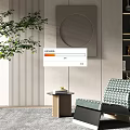 Modern Single Sofa Leisure Chair 3d model