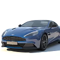 Blue Luxury Sports Car With Sleek Body Black Wheels And Modern Design