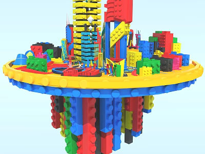 Lego City Modern Toys 3d model