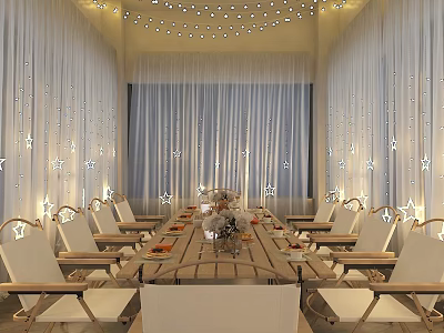 Hotel Mahjong Room Featuring Spacious Layout Comfortable Chairs And Elegant Decorative Lighting 3d model