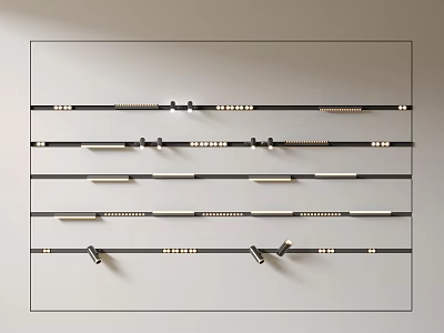 Sleek Design Downlights And Spotlights In Multiple Styles For Home Ceiling Lighting 3d model