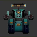 Robot Assistant Small Robot Butler Robot Butler Figure Game Figure 3d model