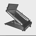 Sturdy Adjustable Metal Folding Stand With Durable Structure For Workbench Use 3d model
