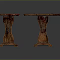 Rustic Wooden Tables Collection with Varied Sizes and Distinct Natural Grain Finishes