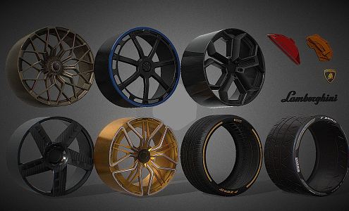 Hyundai wheel tires 3d model