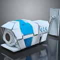 Smartphone Digital Camera Module Featuring White Body Blue Stripe SD1 Model Lens And Side Extension