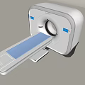 Modern Medical CT Scanner With Diagnostic Imaging Scan Table And White Design 3d model