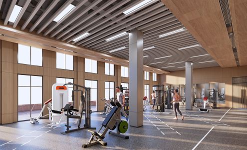 Modern Gym 3d model