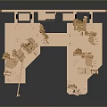 Golden Precision Metal Structural Components For Industrial Design With Intricate Mechanical Details