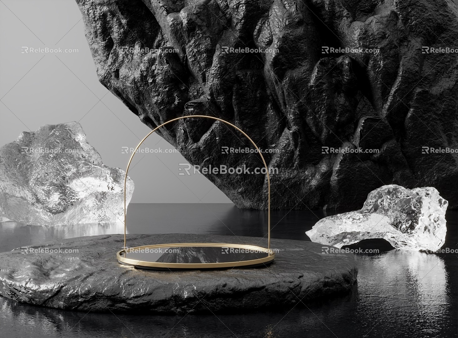 Still Life Display Stand E-commerce Products Booth E-commerce Meichen 3d model