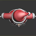 3D Santa Claus Character in Red Outfit With Santa Hat White Beard Glasses and Boots